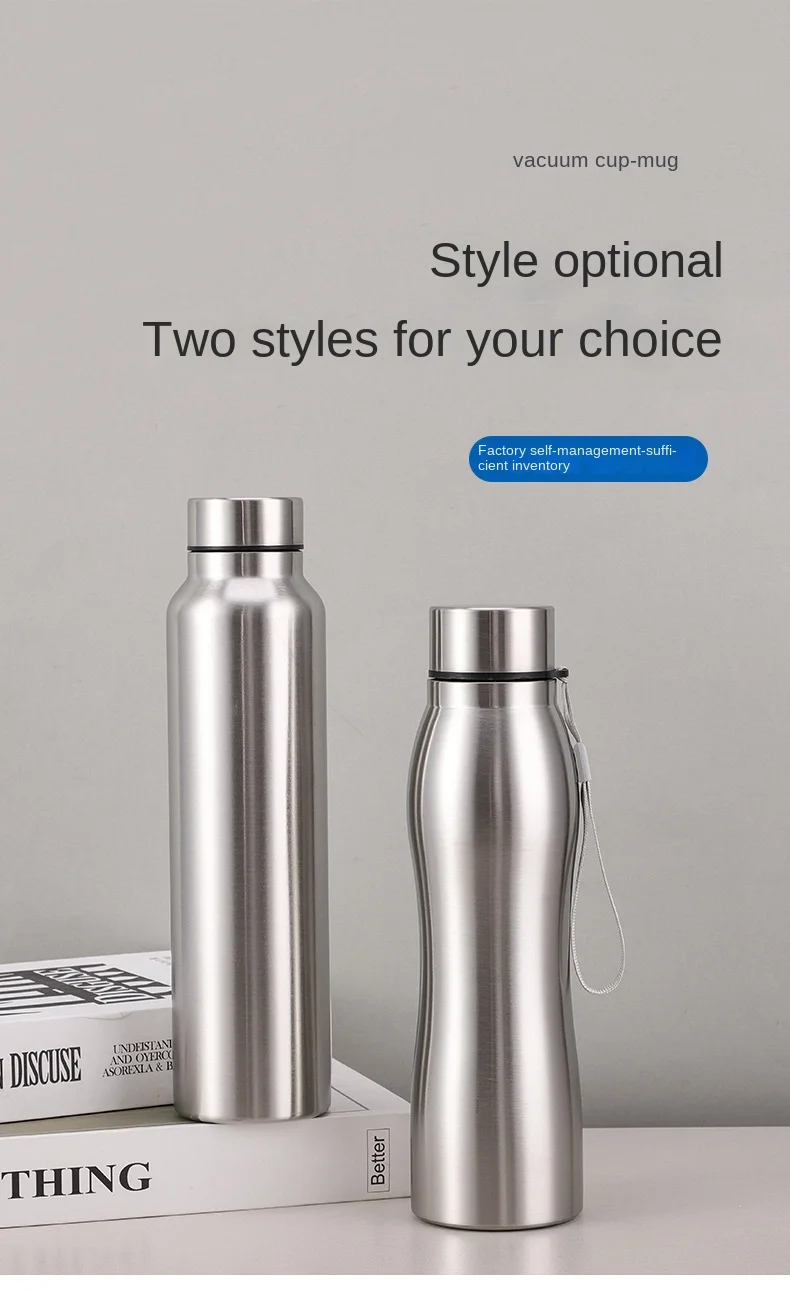 High Quality 1000ml Stainless Steel Sport Water Bottle Single-layer Rugged Water Cup Metal Flask Drinkware Camping Sports Gym High Quality 1000ml Stainless Steel Sport Water Bottle Single-layer Rugged Water Cup Metal Flask Drinkware Camping Sports Gym