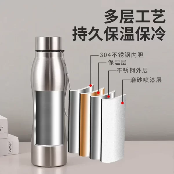 Stainless Steel Water Bottle 1000ml - Image 3