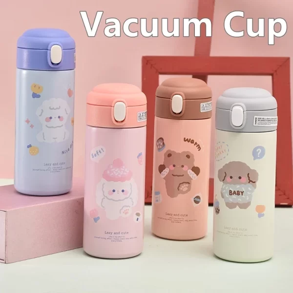 Toddler & Child Cartoon Thermos Vacuum Flask - 304 Stainless Steel - Image 2