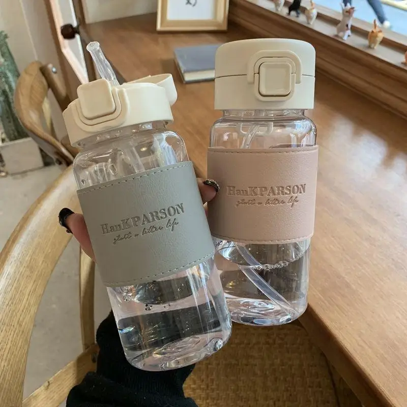 500ml Creative Water Bottle with Straw Portable Plastic Pop-Up Cover Water Cup for School Kids Leak-Proof Cute Drinking Bottle 500ml Creative Water Bottle with Straw Portable Plastic Pop-Up Cover Water Cup for School Kids Leak-Proof Cute Drinking Bottle