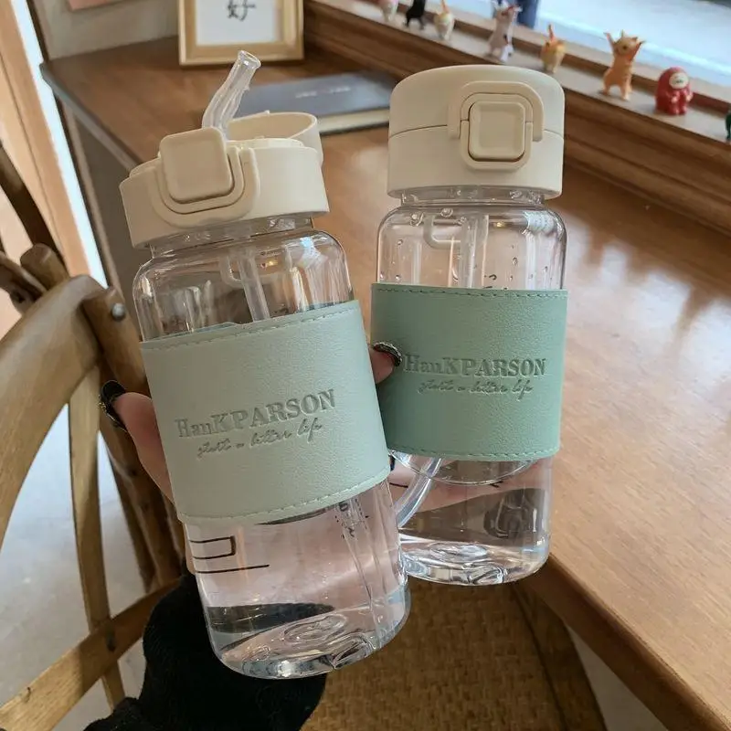 500ml Creative Water Bottle with Straw Portable Plastic Pop-Up Cover Water Cup for School Kids Leak-Proof Cute Drinking Bottle 500ml Creative Water Bottle with Straw Portable Plastic Pop-Up Cover Water Cup for School Kids Leak-Proof Cute Drinking Bottle