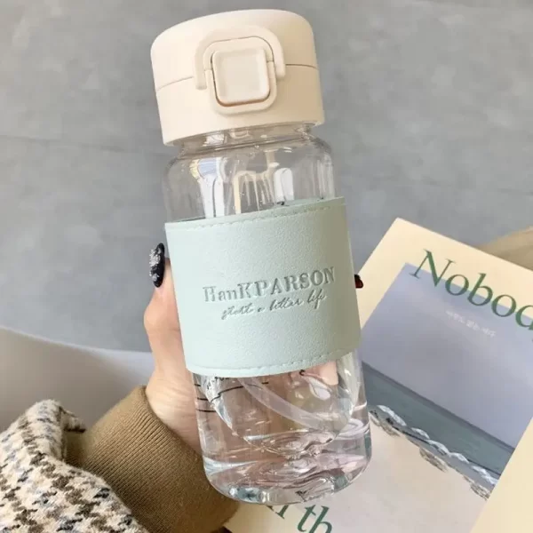 500ml Leak-Proof Kids' Water Bottle with Straw & Pop-Up Lid - Image 2