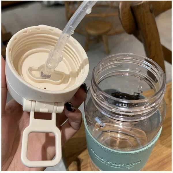 500ml Leak-Proof Kids' Water Bottle with Straw & Pop-Up Lid - Image 5