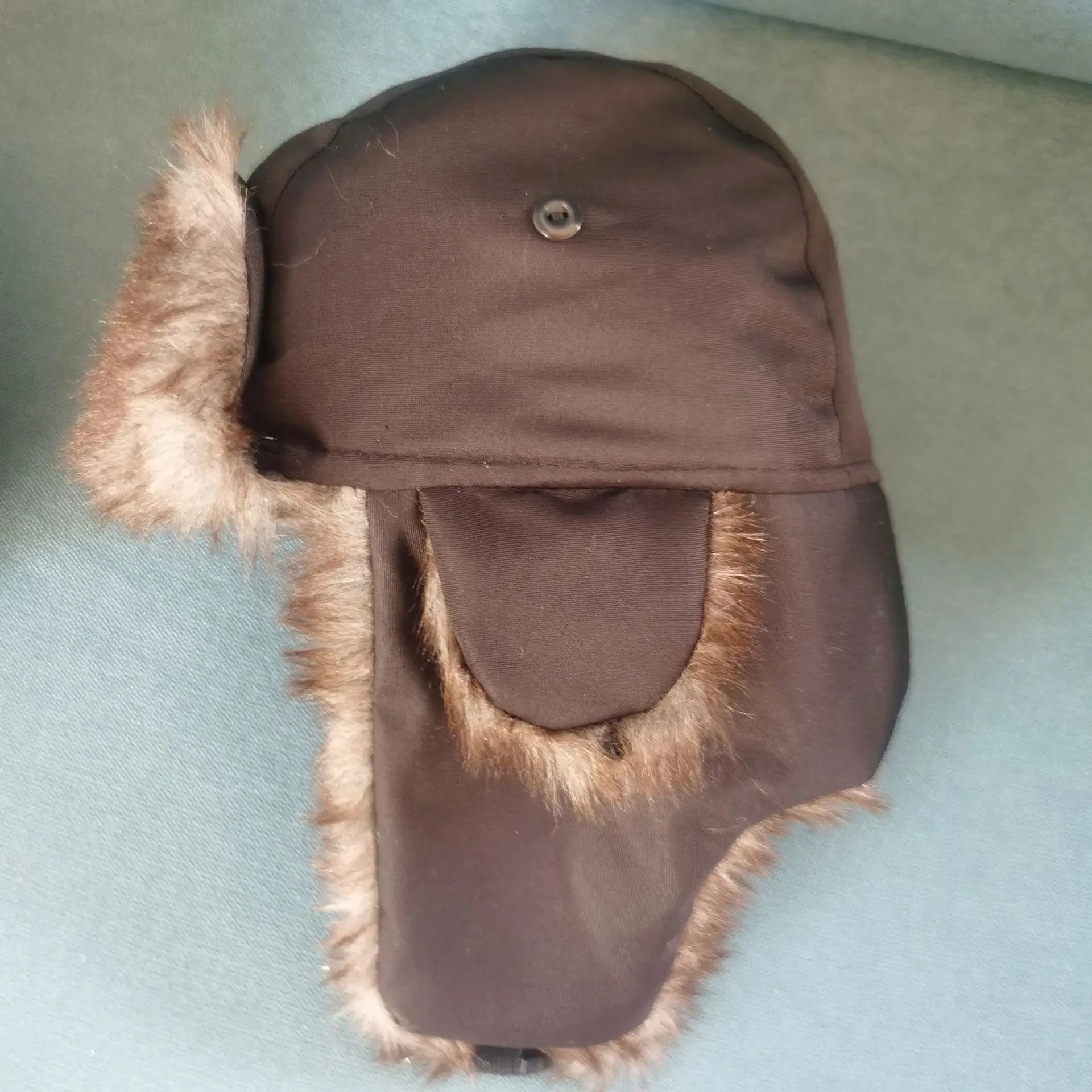 Unisex Warm Mens Women Trapper Cap Aviator Trooper Earflap Winter Flaps Ski Hat New Bomber Hats Russian Ski Hat Faux Fur Hats