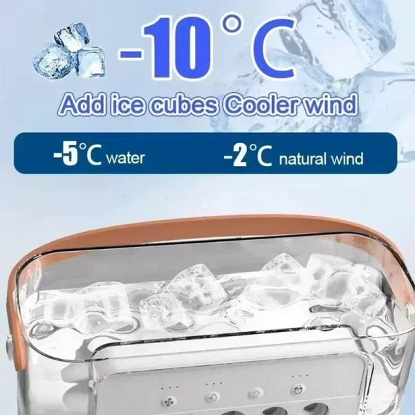 ❄️ 3-in-1 Smart Cooling Fan – Humidifier, Air Cooler & Mood Light in One - Image 2