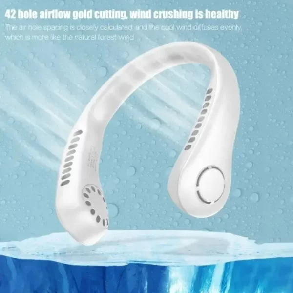 🌬️ TurboCool™ Bladeless Neck Fan – Rechargeable, Hands-Free & Ultra-Safe Cooling - Image 3