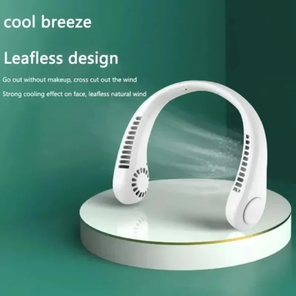🌬️ TurboCool™ Bladeless Neck Fan – Rechargeable, Hands-Free & Ultra-Safe Cooling - Image 4