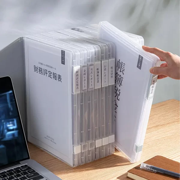 A4 Clear Document Storage Box - Image 3