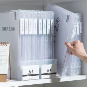A4 Clear Document Storage Box