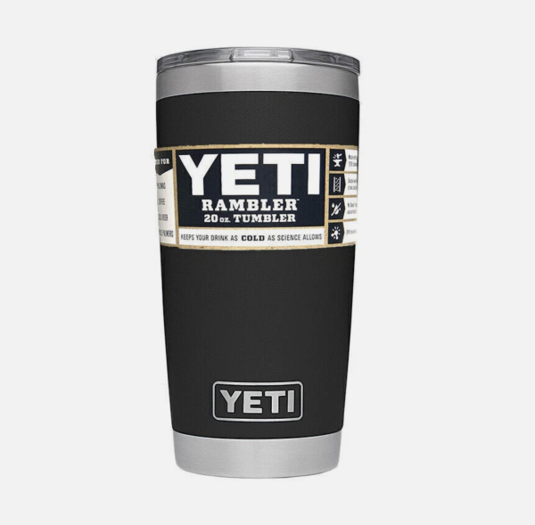 Yeti Tumbler 20oz Black Front