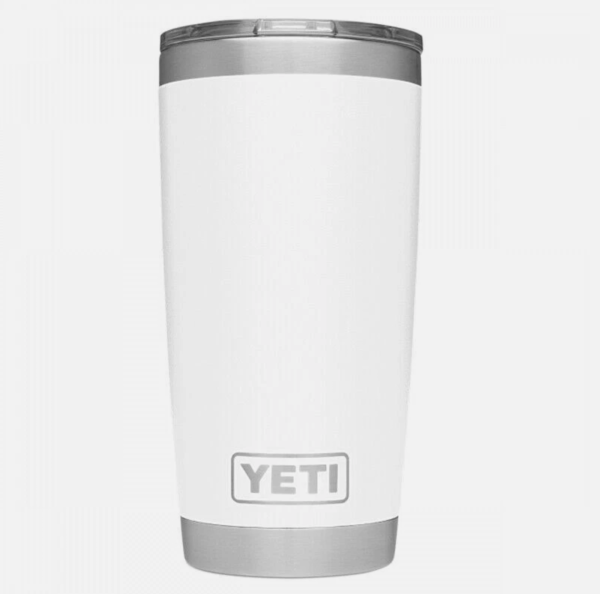 Yeti Tumbler 20oz White Back