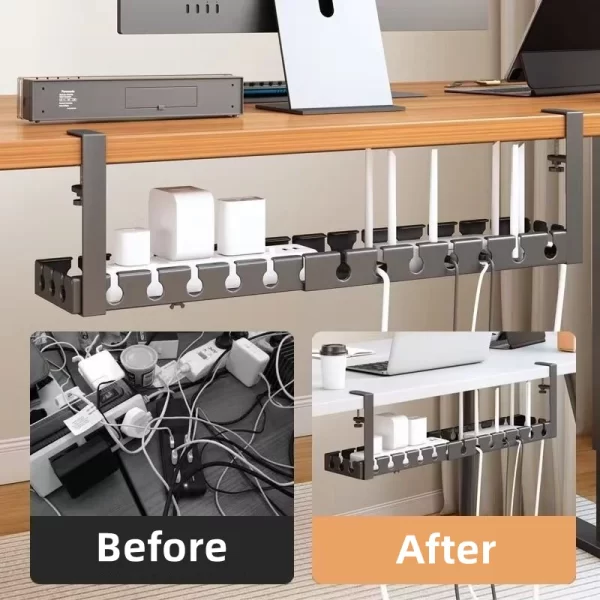 Desk Cable Organiser Tray – Tidy Up Your Workspace - Image 2