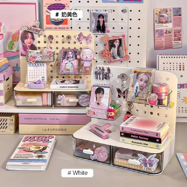 Desktop Perforated Storage Rack – Organise Pens & Stationery - Image 3