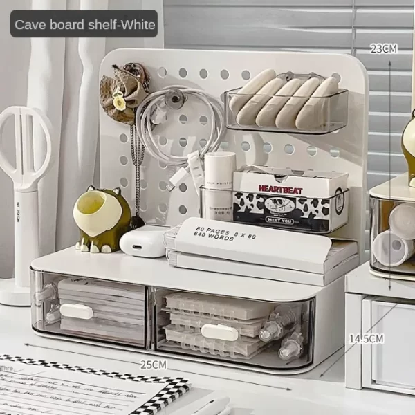 Desktop Perforated Storage Rack – Organise Pens & Stationery - Image 5