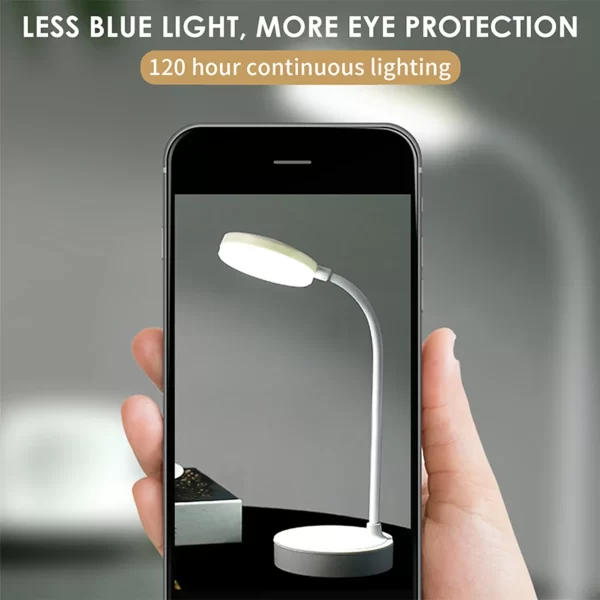 Portable LED Desk Lamp – USB Rechargeable with Stepless Dimming - Image 5