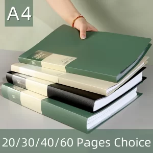 KOBEST Multi-Layer A4 Document Folder – Transparent File Organiser (20–60 Pockets)