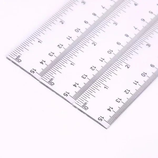 Transparent Plastic Ruler Set – 15cm, 20cm & 30cm Rulers for School & Office - Image 6