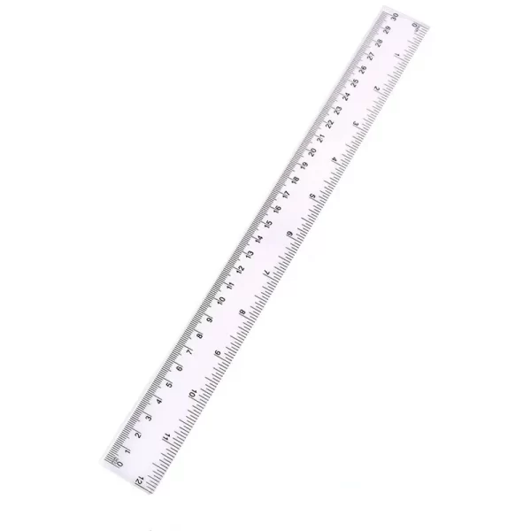 Transparent Plastic Ruler Set – 15cm, 20cm & 30cm Rulers for School & Office - Image 3