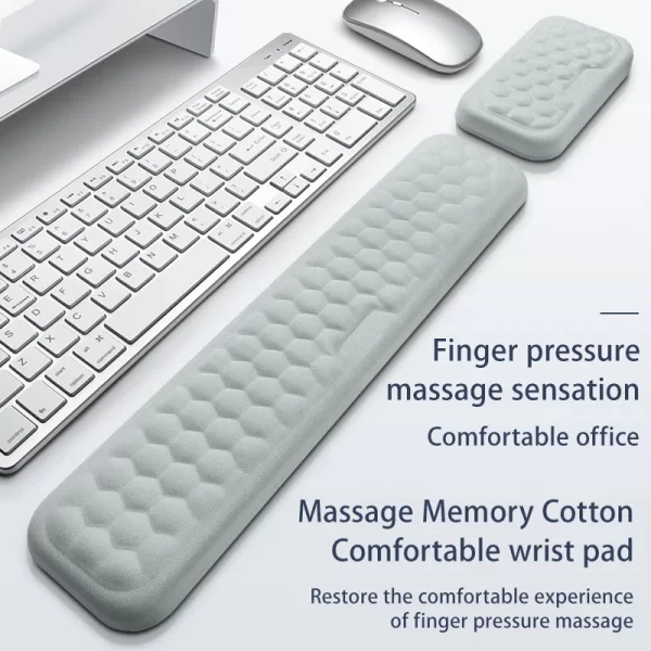 Ergonomic Keyboard & Mouse Wrist Rest Set – Memory Foam Support for Office & Home - Image 3
