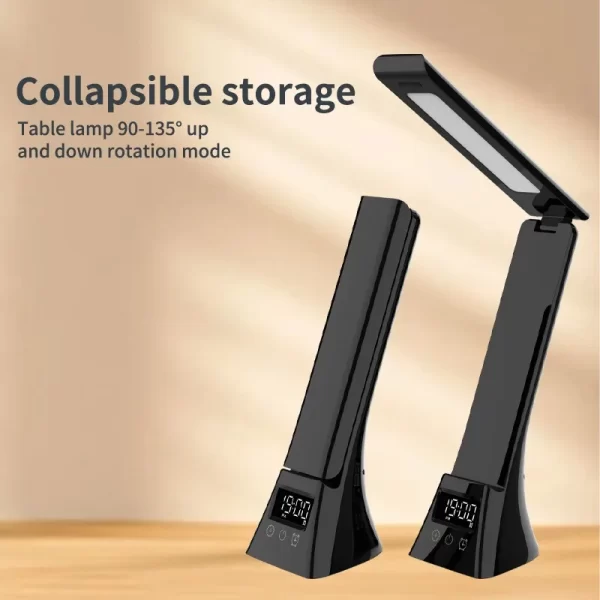 LED Folding Desk Lamp with Wireless Charging – Dimmable Eye-Care Light - Image 4