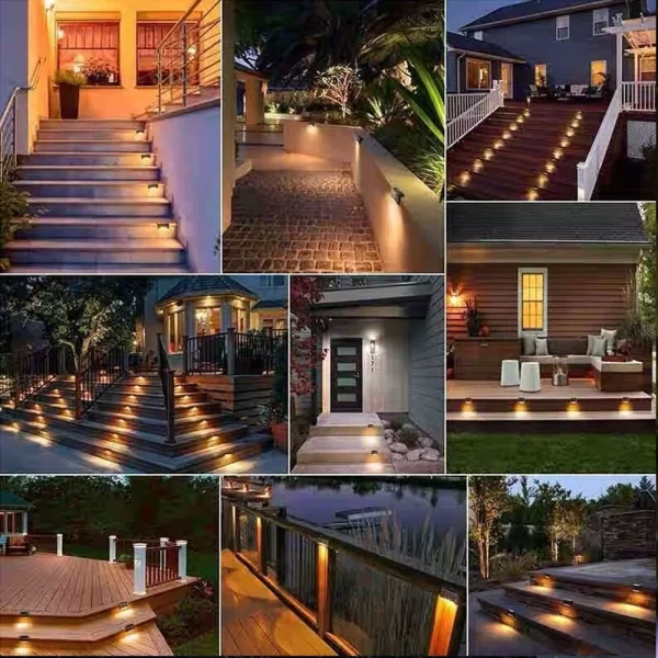 LED Solar Step & Path Lights – Outdoor Garden & Stair Lamps - Image 11