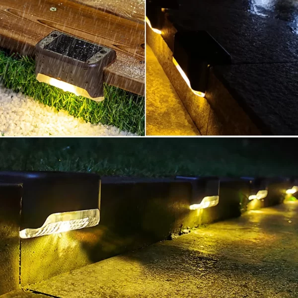 LED Solar Step & Path Lights – Outdoor Garden & Stair Lamps - Image 9