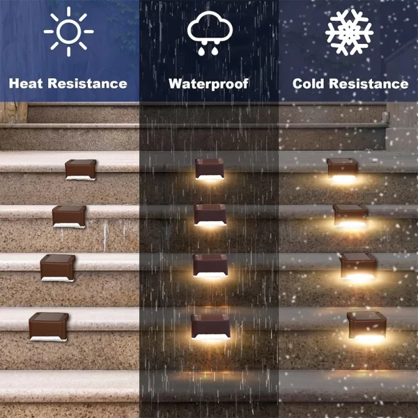 LED Solar Step & Path Lights – Outdoor Garden & Stair Lamps - Image 4