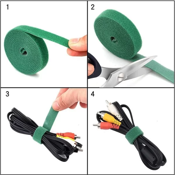 Reusable Nylon Plant Ties – Adjustable Garden Hook & Loop Fasteners - Image 7