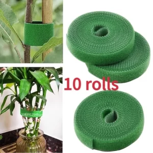 Reusable Nylon Plant Ties – Adjustable Garden Hook & Loop Fasteners