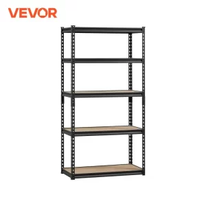 VEVOR 5-Tier Heavy Duty Metal Shelving Unit – Adjustable Garage & Workshop Storage