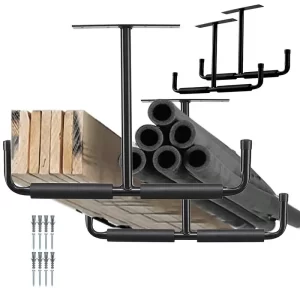 2PC Heavy Duty Overhead Garage Ceiling Rack – Tool & Equipment Organiser