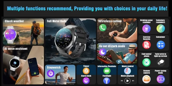 2025 Watch 5 Max Smart Watch – AMOLED Display, GPS, Bluetooth Calls, Heart Rate & Fitness Tracker - Image 8