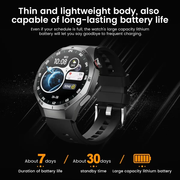 2025 Watch 5 Max Smart Watch – AMOLED Display, GPS, Bluetooth Calls, Heart Rate & Fitness Tracker - Image 13