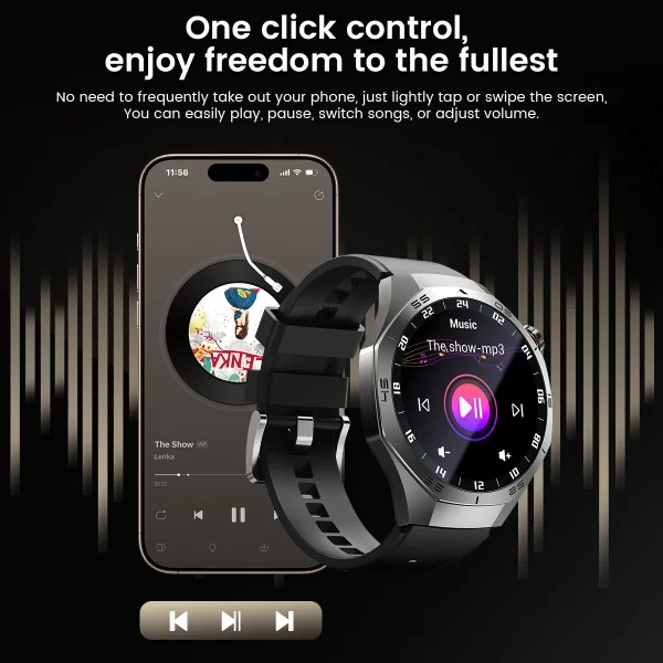 2025 Watch 5 Max Smart Watch – AMOLED Display, GPS, Bluetooth Calls, Heart Rate & Fitness Tracker - Image 14