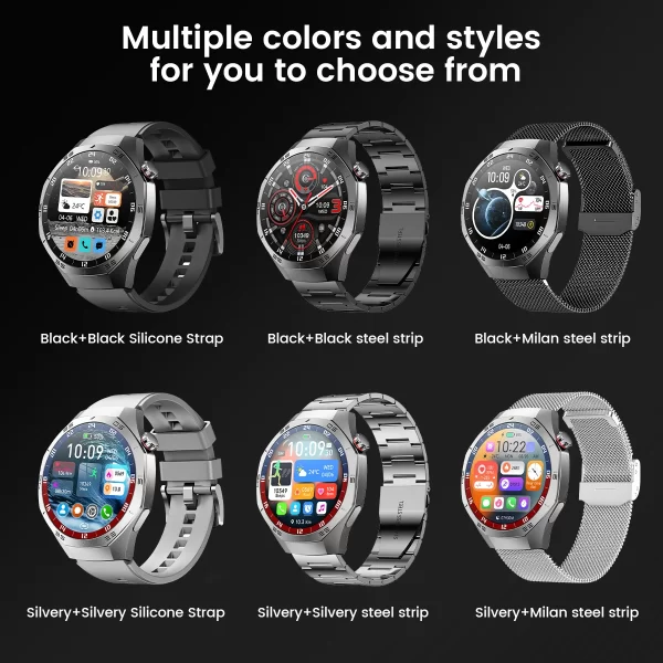 2025 Watch 5 Max Smart Watch – AMOLED Display, GPS, Bluetooth Calls, Heart Rate & Fitness Tracker - Image 15