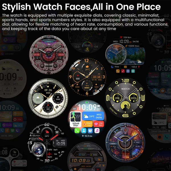 2025 Watch 5 Max Smart Watch – AMOLED Display, GPS, Bluetooth Calls, Heart Rate & Fitness Tracker - Image 4