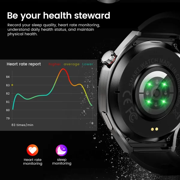 2025 Watch 5 Max Smart Watch – AMOLED Display, GPS, Bluetooth Calls, Heart Rate & Fitness Tracker - Image 12