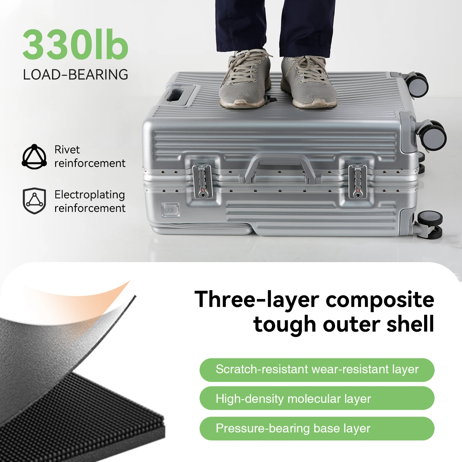 AIWEINY 2025 Aluminum Frame Suitcase - Image 4