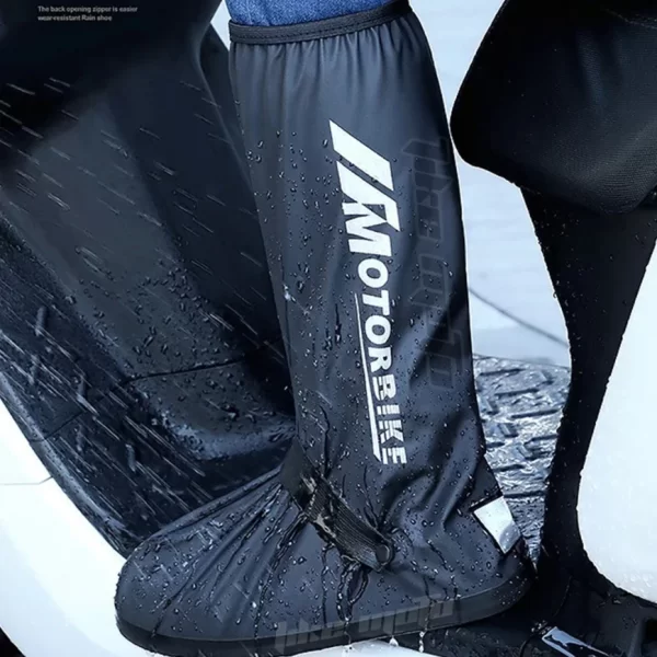 Motorbike & Cycling Waterproof Shoe Covers – Rainproof, Non-Slip, Reflective, Reusable Boot Protectors - Image 2