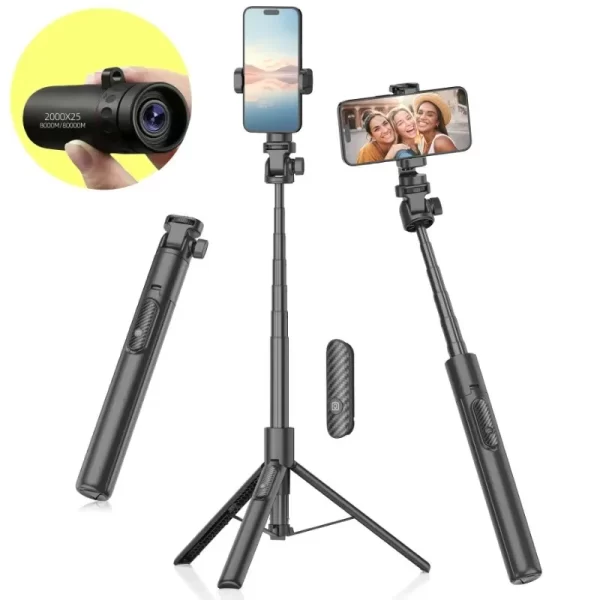 2000x25 HD Outdoor Monocular Telescope with Phone Holder - Image 4
