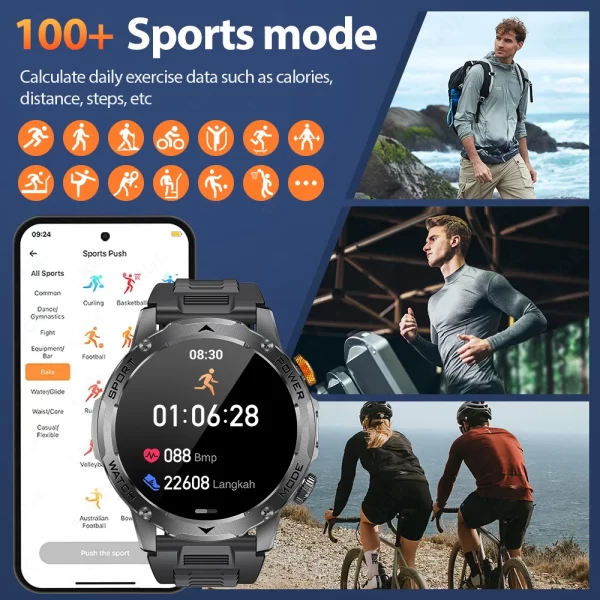 LIGE 2025 AMOLED Smartwatch – 1000mAh - Image 5