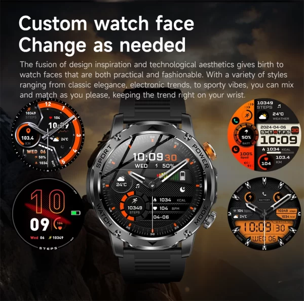 LIGE 2025 AMOLED Smartwatch – 1000mAh - Image 13