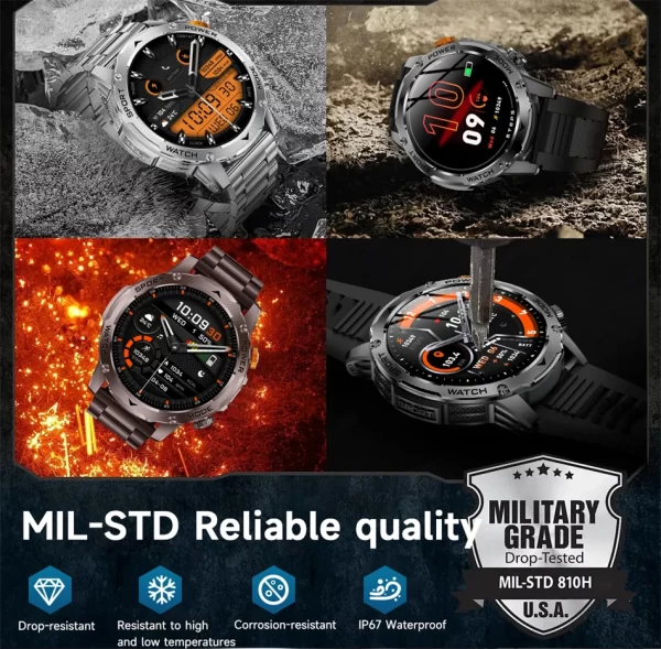 LIGE 2025 AMOLED Smartwatch – 1000mAh - Image 9