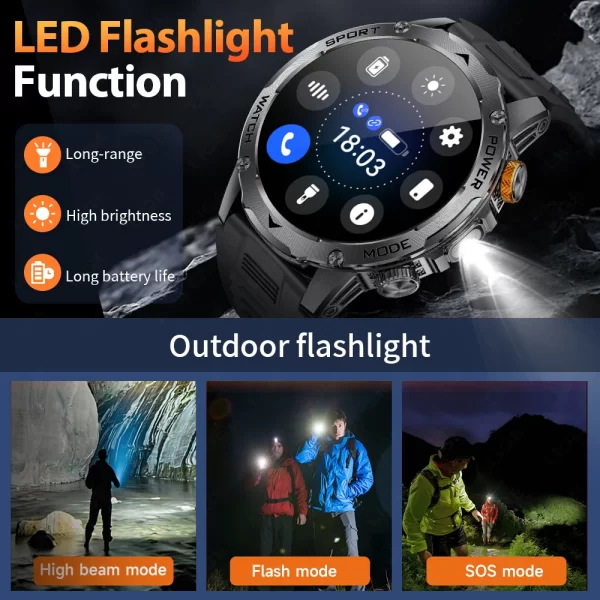 LIGE 2025 AMOLED Smartwatch – 1000mAh - Image 6