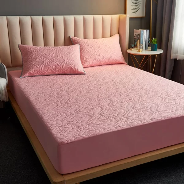 Quilted Waterproof Mattress Protector – Soft & Durable Fitted Cover - Image 11
