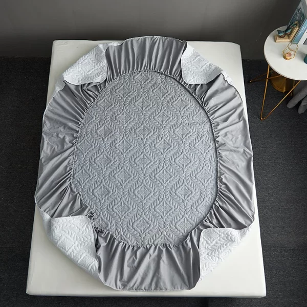 Quilted Waterproof Mattress Protector – Soft & Durable Fitted Cover - Image 5