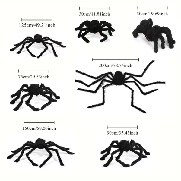 Giant Black Spider Halloween Decoration - Image 10