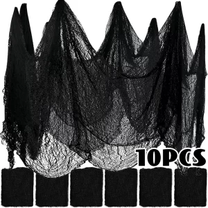 Halloween Black Gauze Creepy Cloth