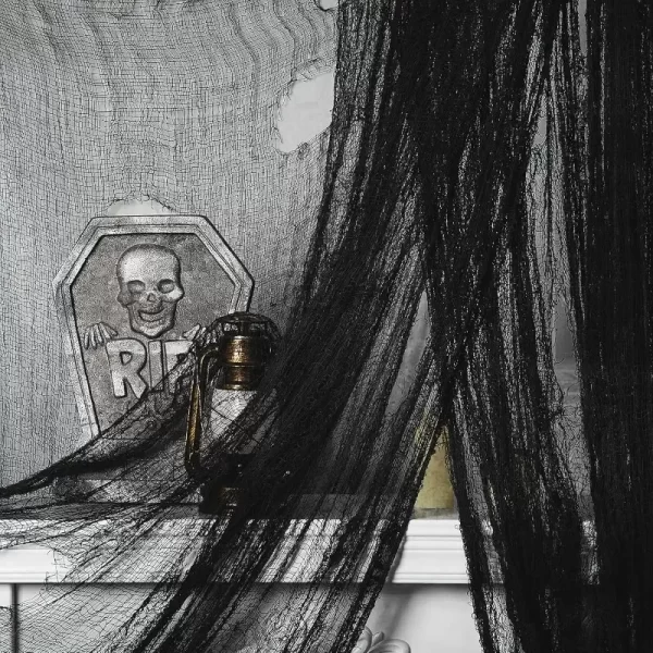 Halloween Black Gauze Creepy Cloth - Image 8