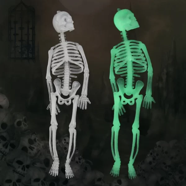 Spooky Full-Body Halloween Hanging Luminous Skeleton - Image 4